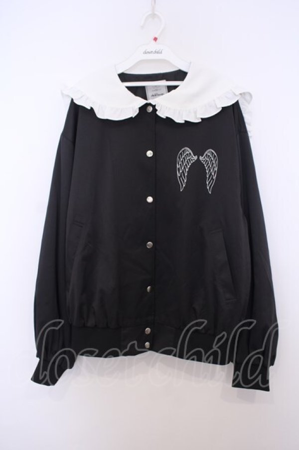 画像1: Ank Rouge / フリルセーラーブルゾン M クロ O-26-01-27-071-CA-JA-OW-OS (1)