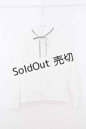 画像: Ank Rouge / ハイネックレーストップス M シロ O-26-01-27-075-CA-TO-OW-OS