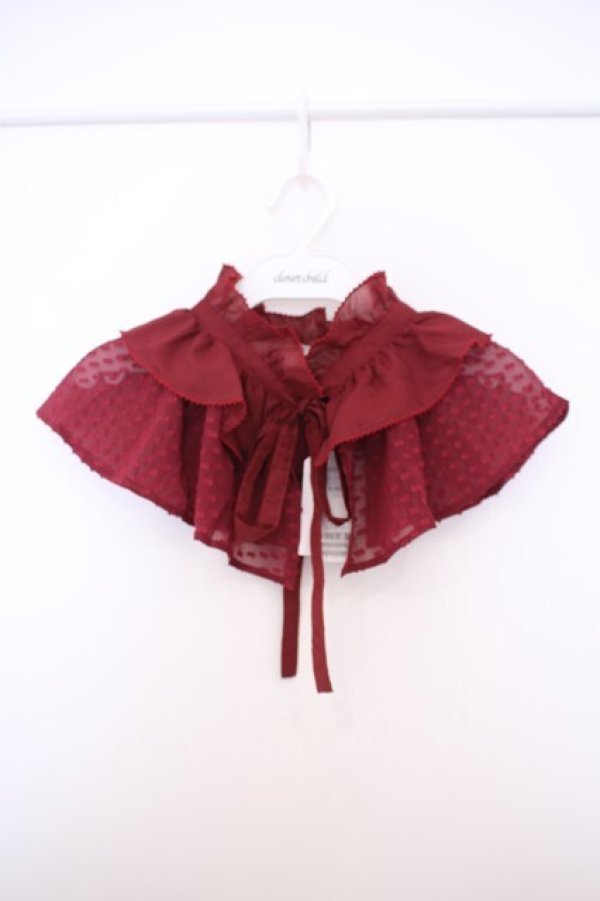 画像1: alcali / ドビードット付け襟  アカ O-26-01-27-083-LO-ZA-IG-OS (1)