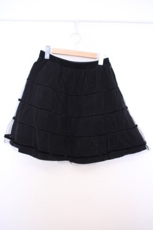 画像: Jane Marple / チュール重ね別珍スカート M クロ O-26-01-27-086-JM-SK-OW-OS