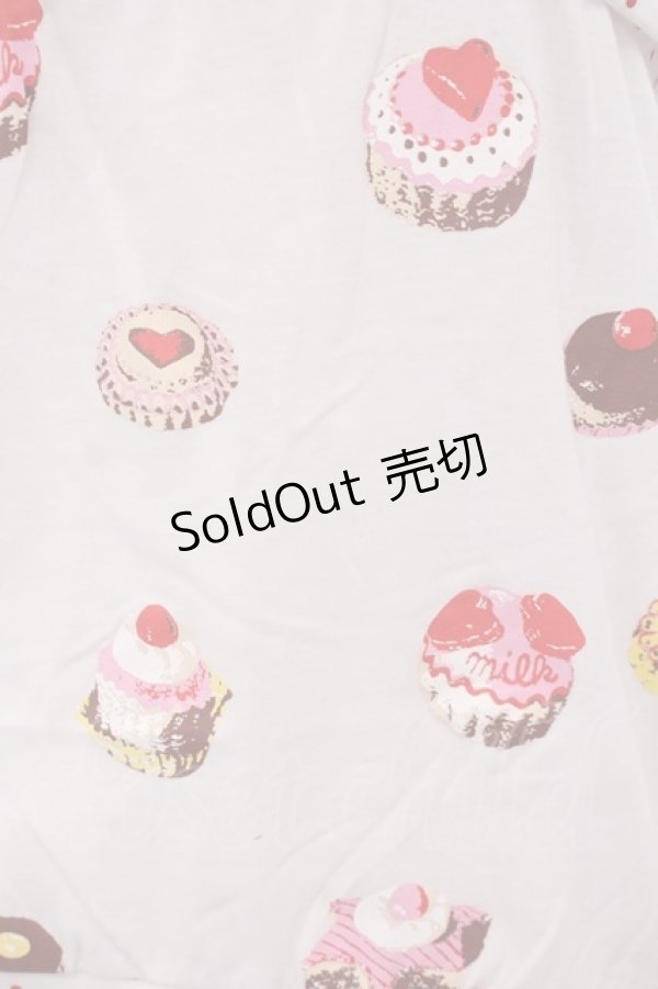画像2: MILK / ケーキ柄キャミソール  シロ O-26-01-27-088-ML-TO-OW-OS (2)