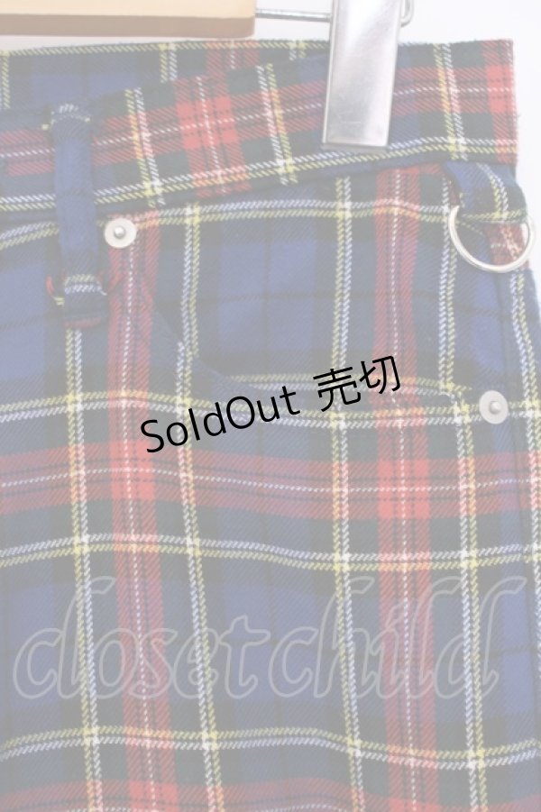 画像2: SEXY DYNAMITE LONDON / タータンチェックパンツ S ブルーチェック O-26-01-27-092-PU-PA-IG-OS (2)