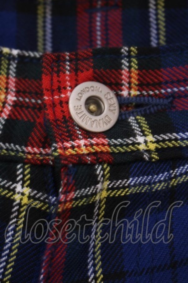 画像3: SEXY DYNAMITE LONDON / タータンチェックパンツ S ブルーチェック O-26-01-27-092-PU-PA-IG-OS (3)