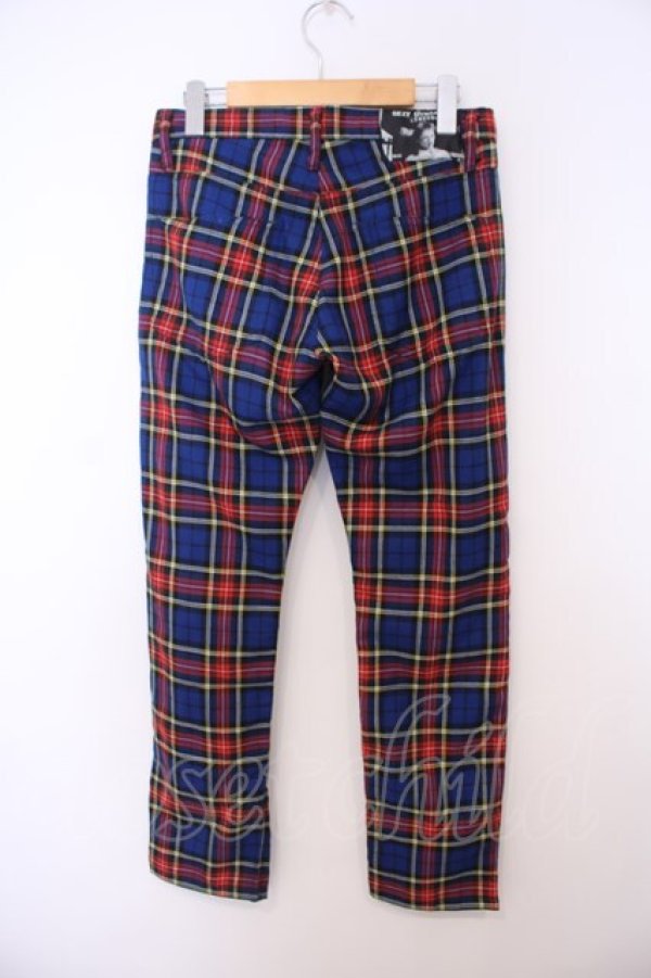 画像4: SEXY DYNAMITE LONDON / タータンチェックパンツ S ブルーチェック O-26-01-27-092-PU-PA-IG-OS (4)