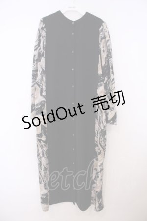 画像: HARE / 2WAYアートキリカエワンピース F ブラック O-26-01-27-093-PU-OP-IG-ZT574