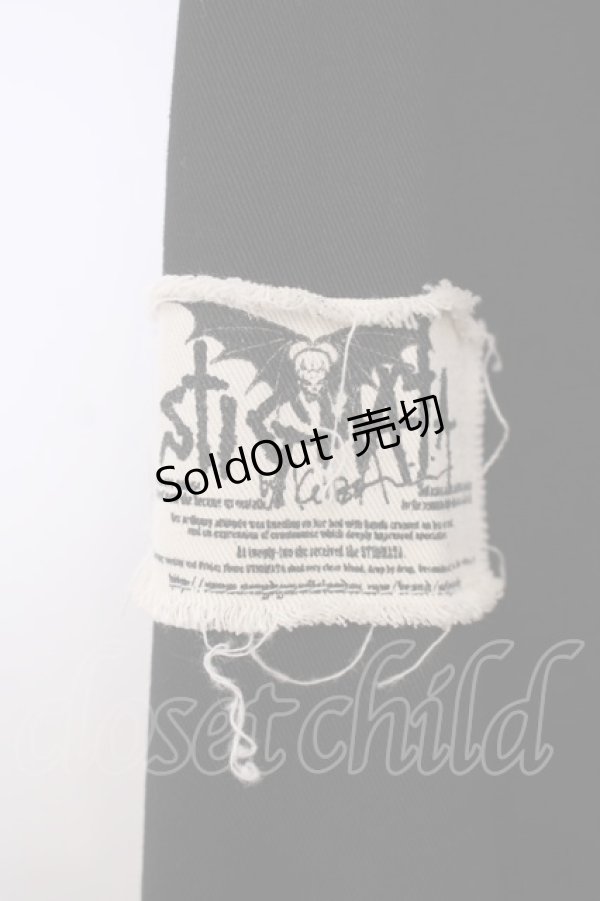 画像2: STIGMATA / ラップ付き継ぎ接ぎパンツ XS ブラック O-26-01-27-094-GO-PA-IG-OS (2)