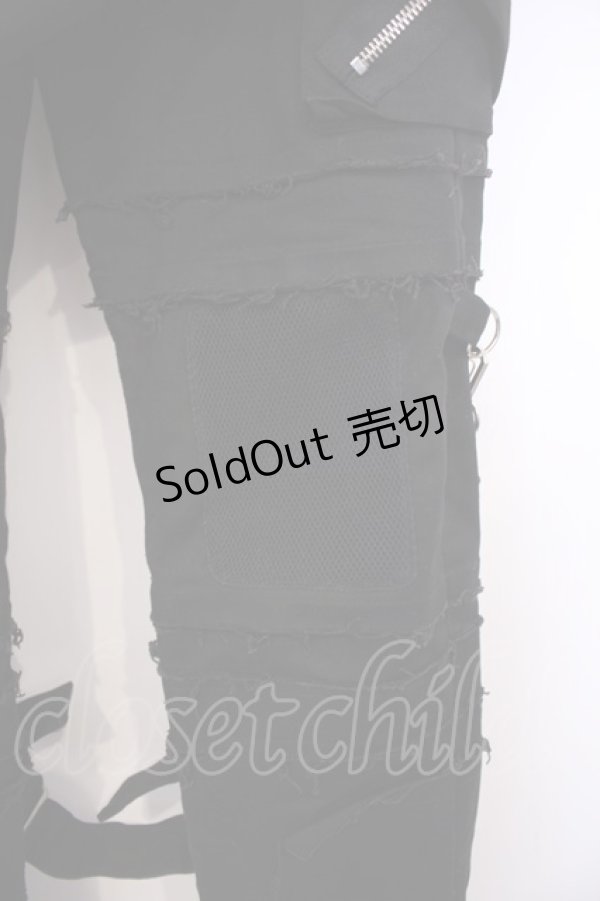 画像3: STIGMATA / ラップ付き継ぎ接ぎパンツ XS ブラック O-26-01-27-094-GO-PA-IG-OS (3)