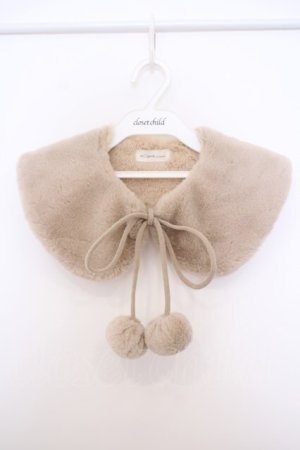 画像: m petit by misako / ファーティペット  ベージュ O-26-01-27-016-LO-ZA-IG-OS