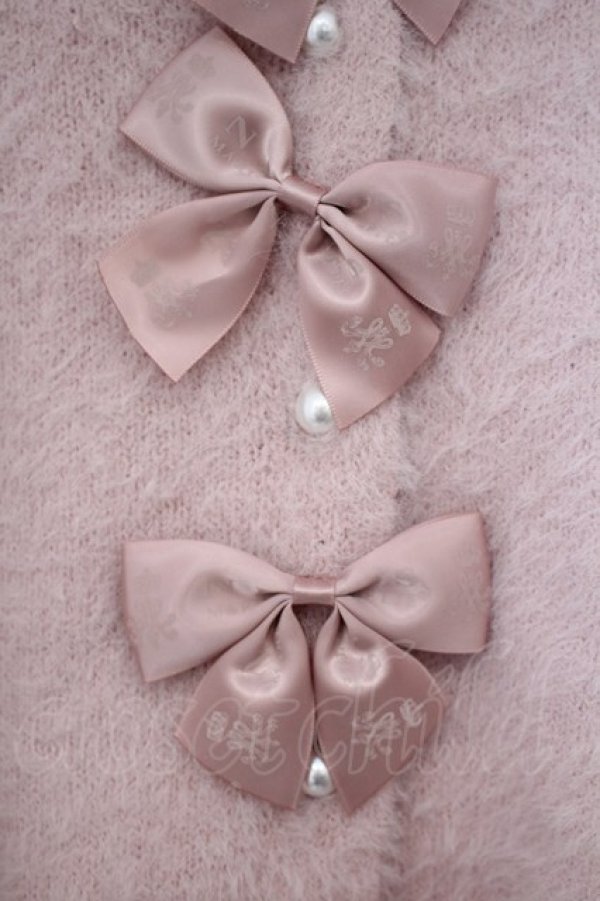 画像2: m petit by misako / MSKリボンカーディガン S ピンク O-26-01-27-017-LO-TO-IG-OS (2)