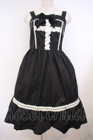 画像: Eri Aino's collaboration / アカCHKリボンレースジャンパースカート シャーロットの水曜日 ジャンパースカート M クロ O-26-01-27-022-LO-OP-IG-OS