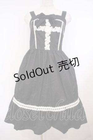 画像: Eri Aino's collaboration / アカCHKリボンレースジャンパースカート シャーロットの水曜日 ジャンパースカート M クロ O-26-01-27-022-LO-OP-IG-OS