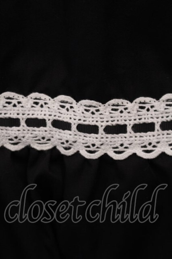 画像3: Eri Aino's collaboration / アカCHKリボンレースジャンパースカート シャーロットの水曜日 ジャンパースカート M クロ O-26-01-27-022-LO-OP-IG-OS (3)