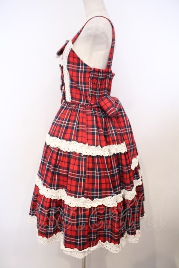 画像4: axes femme kawaii / タータンチェックジャンスカ  アカ O-26-01-27-023-AX-OP-IG-OS (4)