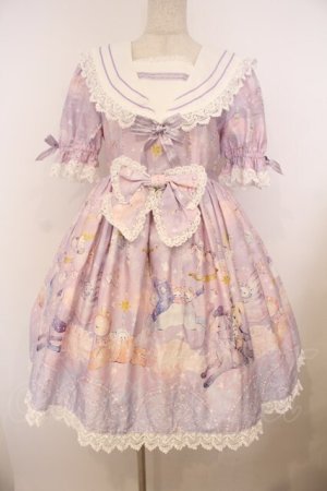 画像: BABY,THE STARS SHINE BRIGHT / スピカと面影星座の子柄セーラーワンピース  ラベンダー O-26-01-27-026-BA-OP-IG-OS