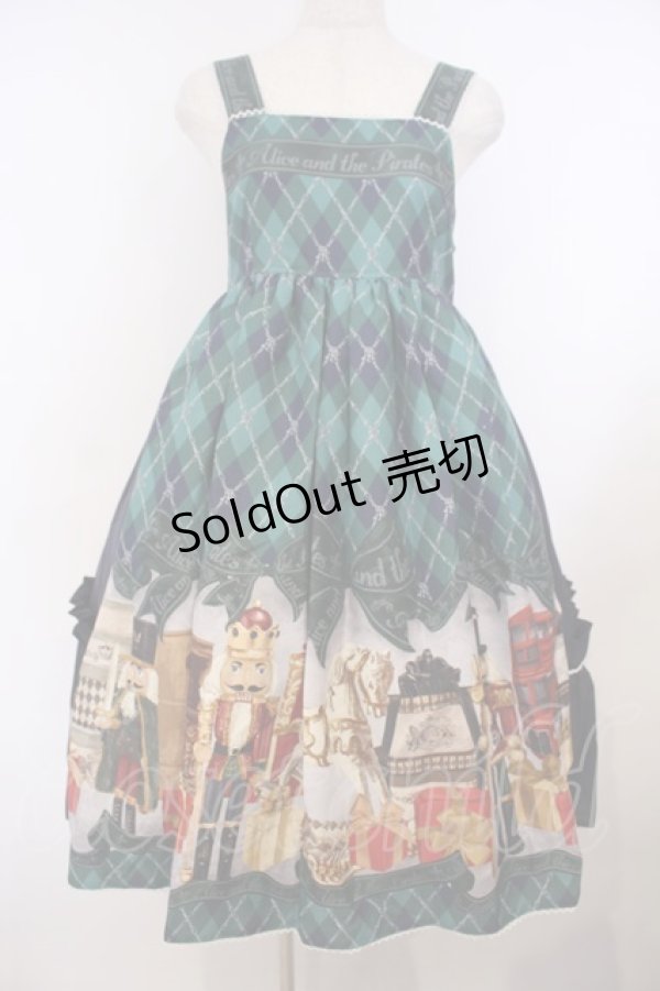 画像1: ALICE and the PIRATES / Nostalgic Gift〜くるみ割り人形と大切な想い出〜ジャンパースカートII  グリーン O-26-01-27-027-PA-OP-IG-OS (1)