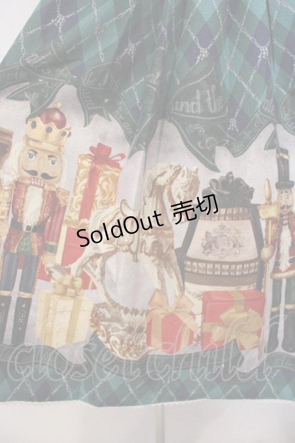 画像3: ALICE and the PIRATES / Nostalgic Gift〜くるみ割り人形と大切な想い出〜ジャンパースカートII  グリーン O-26-01-27-027-PA-OP-IG-OS (3)