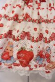 画像3: To Alice / StrawberryRabbitプリントワンピース  オフシロ O-26-01-27-028-LO-OP-IG-OS (3)
