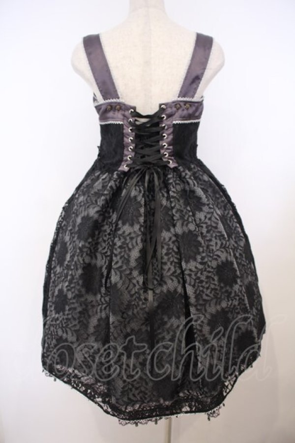 画像5: Triple fortune / レースジャンパースカート  ブラック×パープル O-26-01-27-029-EL-OP-IG-OS (5)