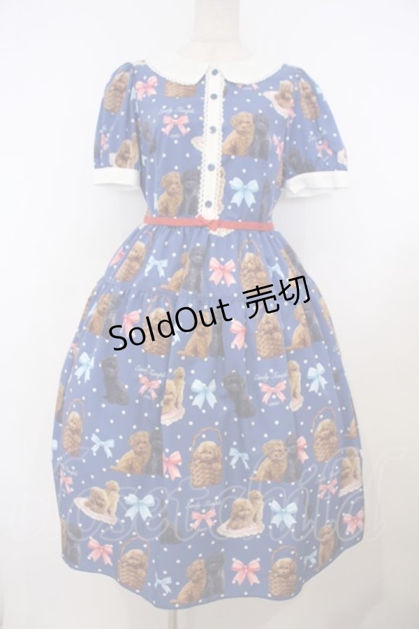 画像1: Emily Temple cute / Toy Poodleワンピース  ネイビー O-26-01-27-030-ET-OP-IG-OS (1)