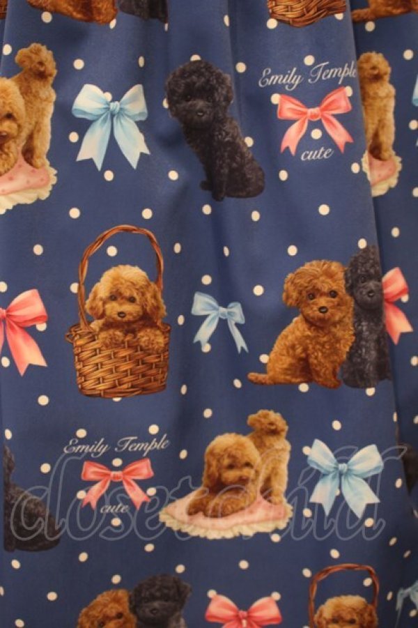 画像3: Emily Temple cute / Toy Poodleワンピース  ネイビー O-26-01-27-030-ET-OP-IG-OS (3)