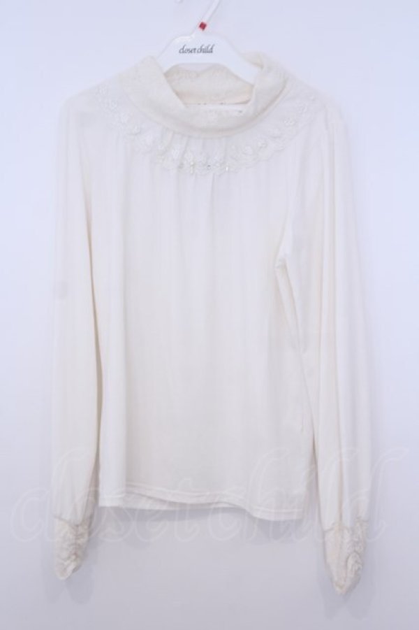 画像1: axes femme / レースタートルインナー M キナリ O-26-01-28-004-AX-TO-OW-OS (1)