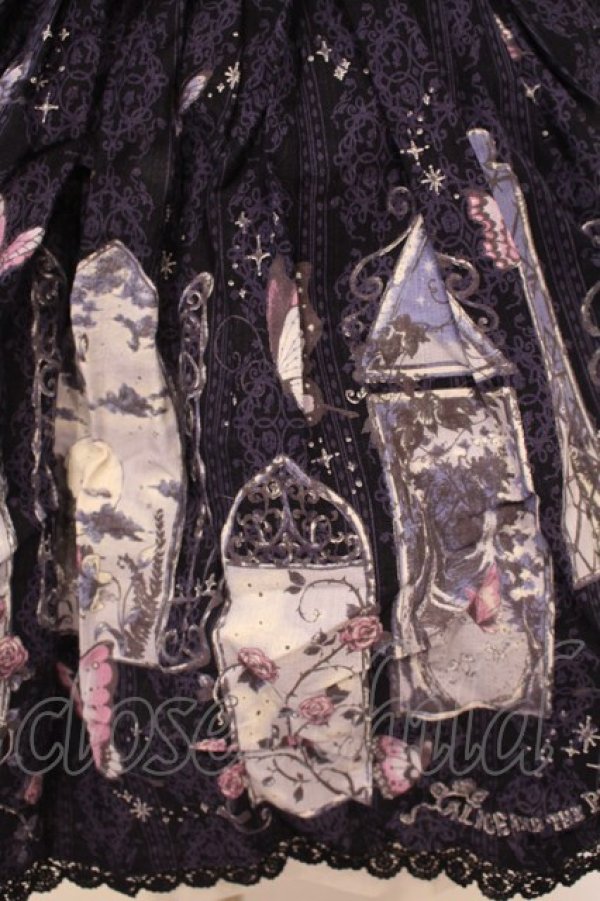 画像2: ALICE and the PIRATES / 真夏の夜の夢柄スカート  ネイビー O-26-01-28-047-PA-SK-IG-OS (2)