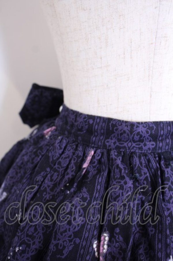 画像3: ALICE and the PIRATES / 真夏の夜の夢柄スカート  ネイビー O-26-01-28-047-PA-SK-IG-OS (3)