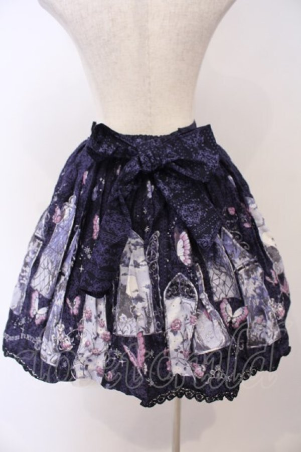 画像4: ALICE and the PIRATES / 真夏の夜の夢柄スカート  ネイビー O-26-01-28-047-PA-SK-IG-OS (4)