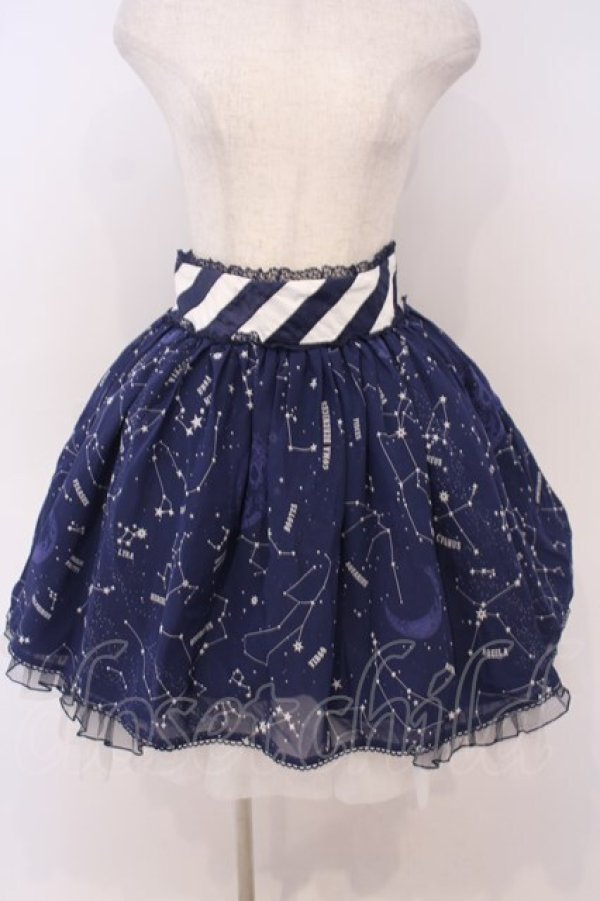 画像1: Angelic Pretty / Cosmicスカート  ネイビー O-26-01-28-048-AP-SK-IG-OS (1)