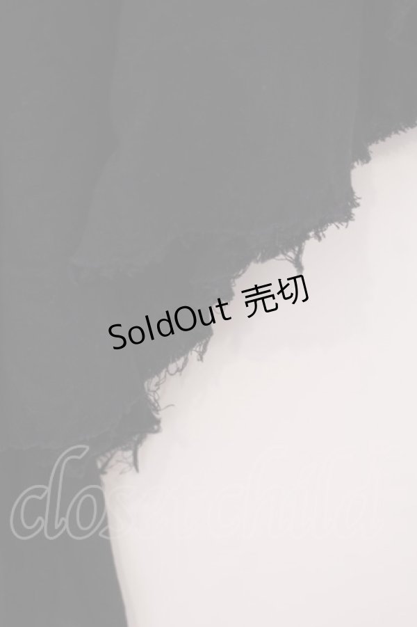 画像2: STIGMATA / ガーゼアシメスカート  ブラック O-26-01-28-050-GO-SK-IG-OS (2)