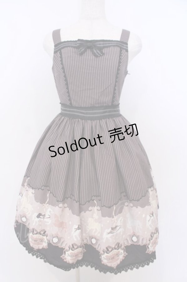 画像1: Innocent World / メリーゴーラウンドジャンパースカート  クロ O-26-01-28-052-IW-OP-IG-OS (1)