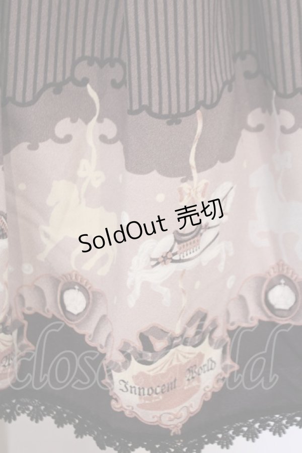 画像2: Innocent World / メリーゴーラウンドジャンパースカート  クロ O-26-01-28-052-IW-OP-IG-OS (2)