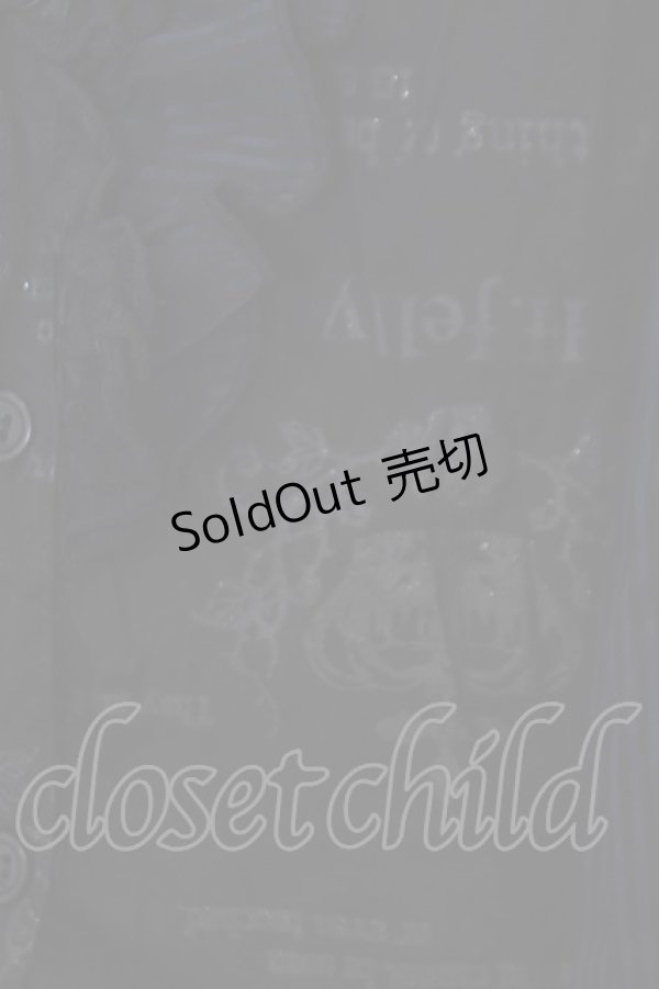 画像2: H jelly / オフショルホルターシャツワンピース  ブラック×ネイビー O-26-01-28-053-HN-OP-IG-OS (2)