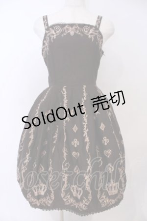 画像: Innocent World / ロカイユトランプジャンパースカート  ブラウン O-26-01-28-054-IW-OP-IG-OS