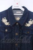 画像2: axes femme / 花刺繍デニムジャケット M インディゴ O-26-01-28-005-AX-JA-OW-OS (2)