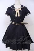 画像1: Innocent World / グログランリボンセーラーワンピース M ネイビー O-26-01-28-058-IW-OP-IG-OS (1)