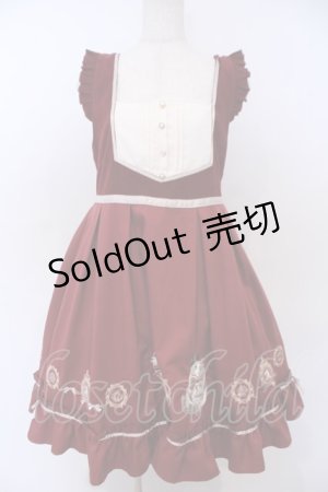 画像: Amavel / Royal Cats ジャンパースカート  ワイン O-26-01-28-063-CA-OP-IG-OS