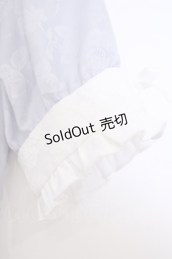 画像2: DearMyLove / ハートパールジャガードorツイードワンピース M ジャガード 膝上ブルー O-26-01-28-064-EL-OP-IG-OS (2)