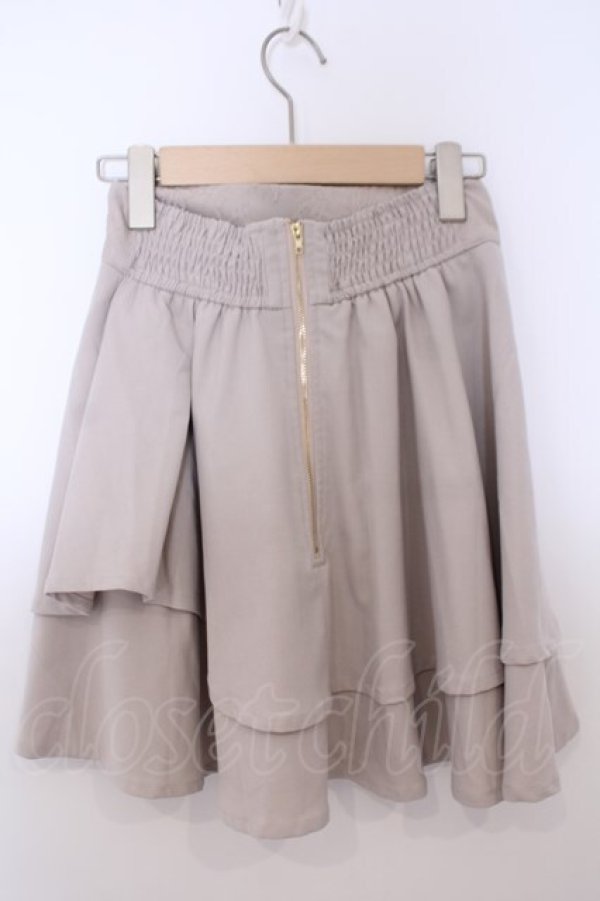 画像2: couture BY ROJITA / 2段フリルスカート  薄ピンクベージュ O-26-01-28-065-LO-SK-IG-OS (2)