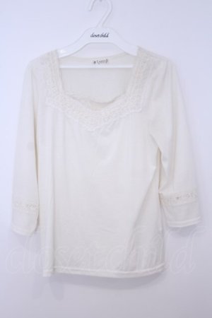 画像: axes femme / レース使いインナープルオーバー M シロ O-26-01-28-007-AX-TO-OW-OS