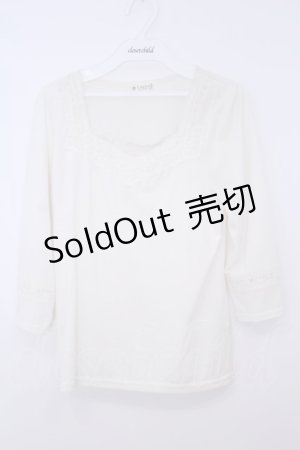 画像: axes femme / レース使いインナープルオーバー M シロ O-26-01-28-007-AX-TO-OW-ZT599