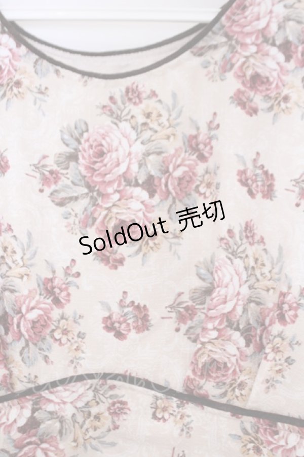 画像2: axes femme POETIQUE / ローズブーケ柄ワンピース M アイボリー O-26-01-28-070-AX-OP-IG-OS (2)