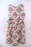 画像3: axes femme POETIQUE / ローズブーケ柄ワンピース M アイボリー O-26-01-28-070-AX-OP-IG-OS (3)