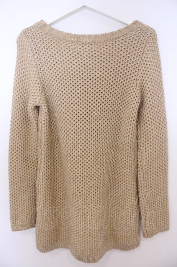 画像3: ANECDOTE axes femme / リボン柄ニット S ベージュ O-26-01-28-001-AX-TO-OW-OS (3)