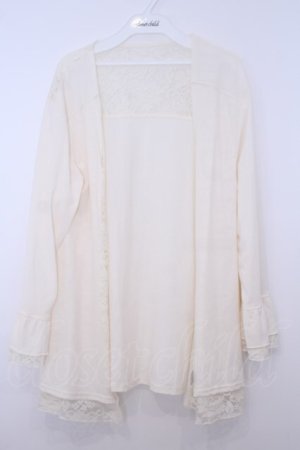 画像: axes femme / レース重ねUVトッパーカーデ M キナリ O-26-01-28-018-AX-TO-OW-OS