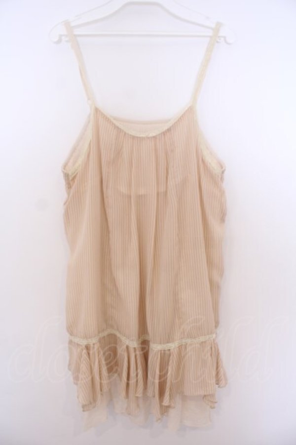 画像1: axes femme / リバーシブルキャミソール M ピンク×キナリ O-26-01-28-020-AX-TO-OW-OS (1)