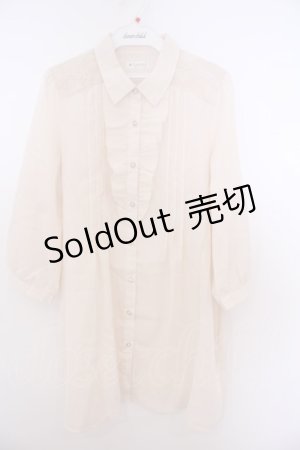 画像: axes femme / ドビーシャツチュニック  アイボリー O-26-01-28-026-AX-BL-IG-ZT601