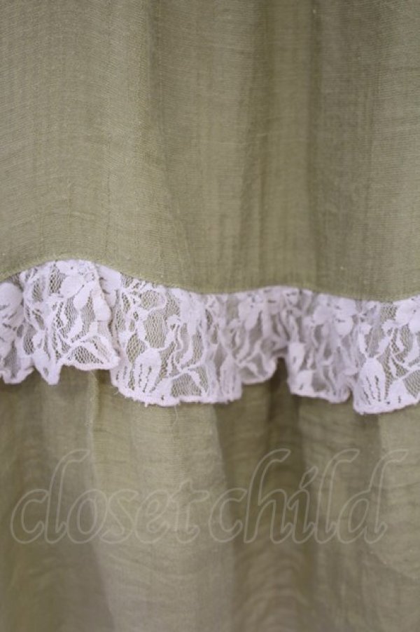 画像2: axes femme / リバーシブルキャミソール M グリーン×キナリ O-26-01-28-003-AX-TO-OW-OS (2)