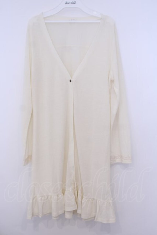 画像1: axes femme / ロングカーディガン  アイボリー O-26-01-28-036-AX-TO-IG-OS (1)