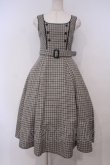 画像1: Victorian maiden / シャーロックチェックジャンパースカート  グレー O-26-01-29-001-CL-OP-OW-OS (1)